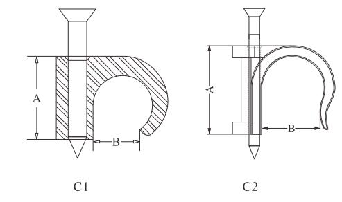 COAXIAL CABLE CLIPS