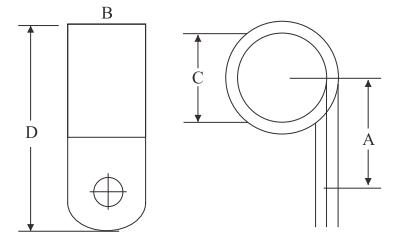 R TYPE CABLE CLAMPS