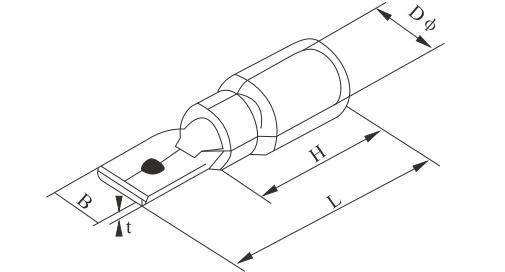 PRE-INSULATED MALE TERMINALS